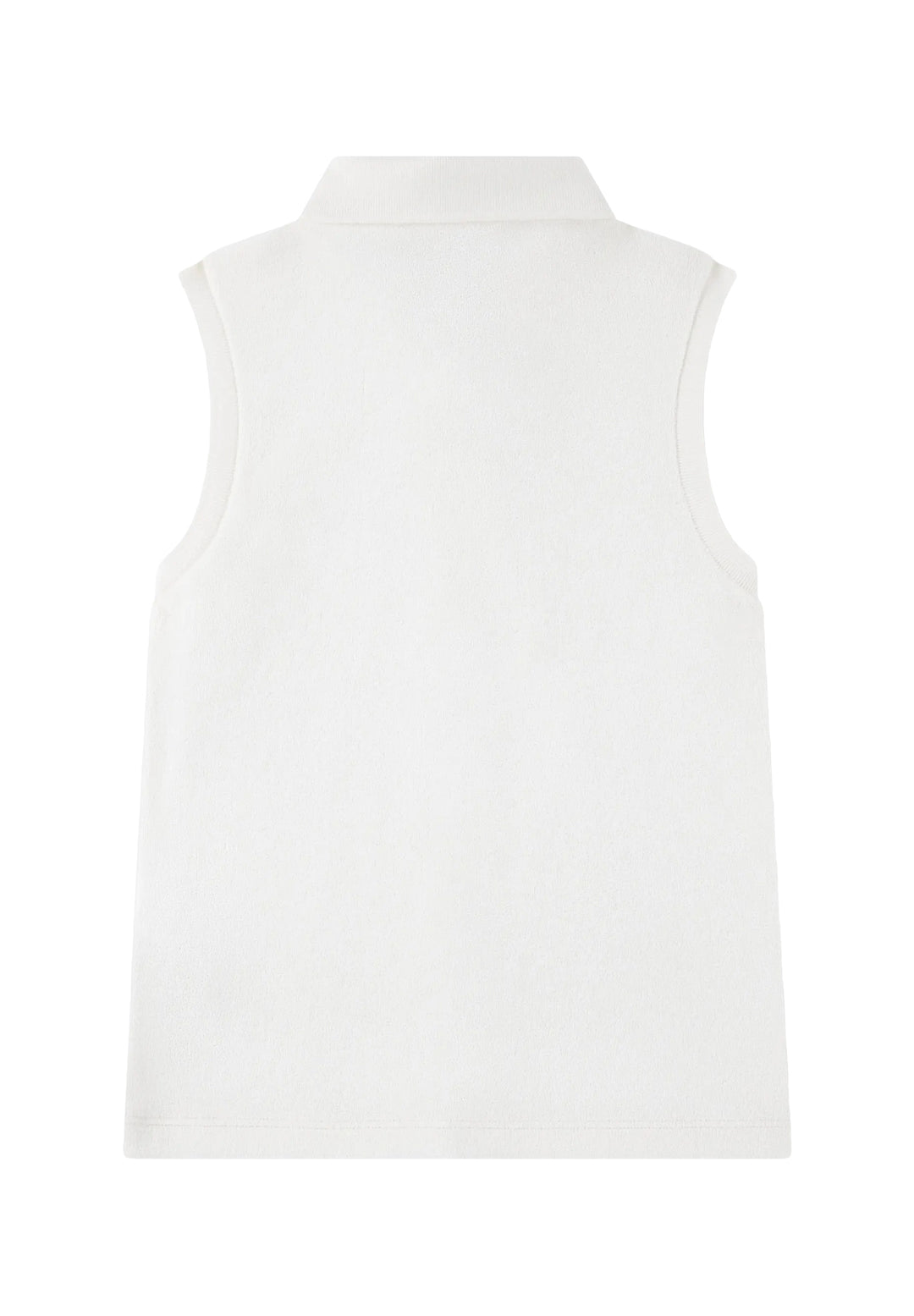 Polo smanicata bianca per bambina