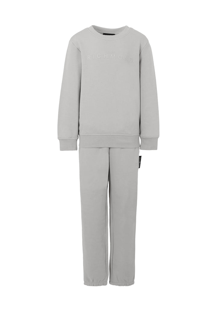 Completo felpa grigio per bambino