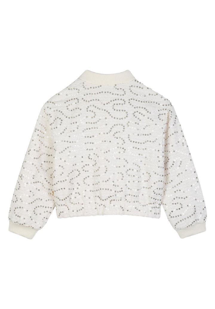 Bomber beige per bambina
