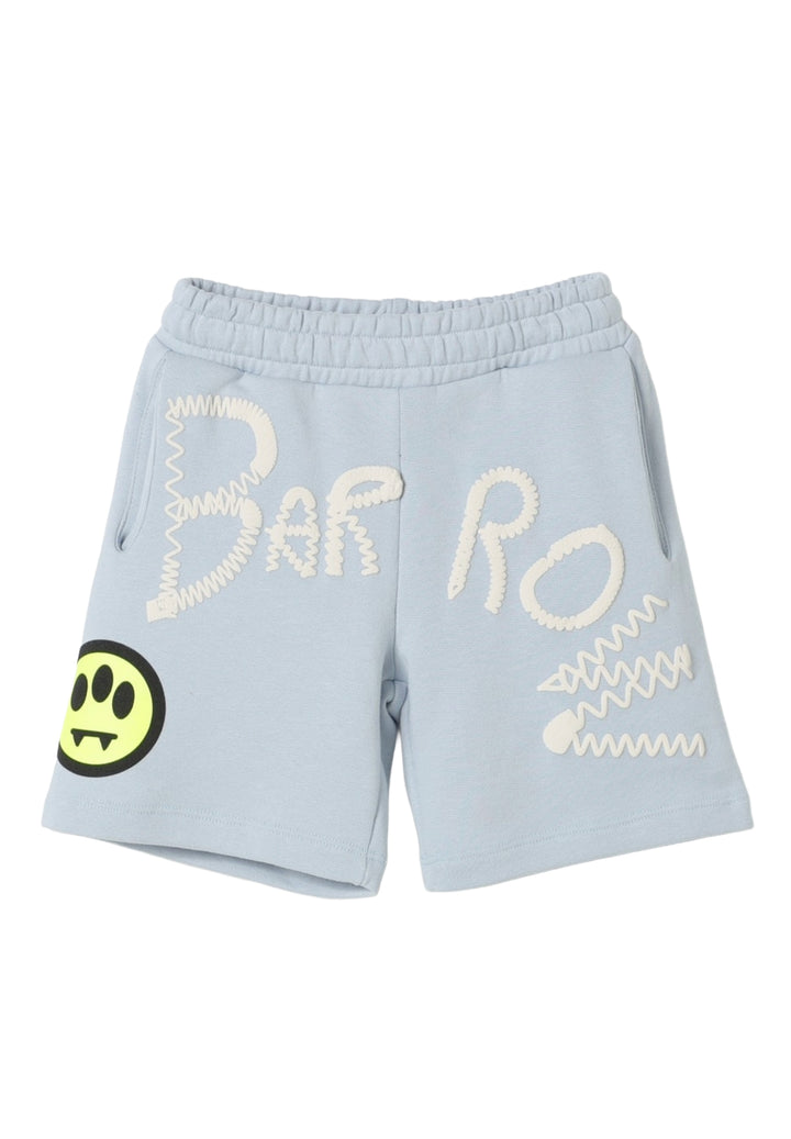 Bermuda felpa celeste per bambino