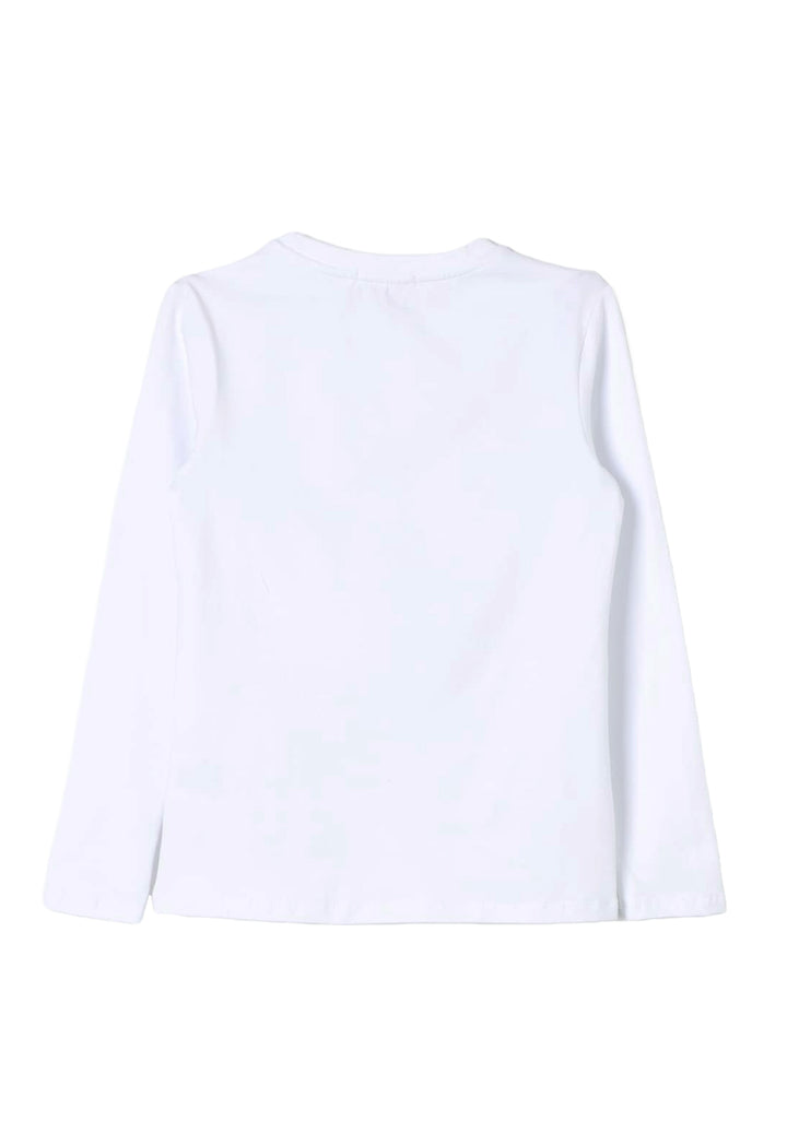 T-shirt bianca per bambina