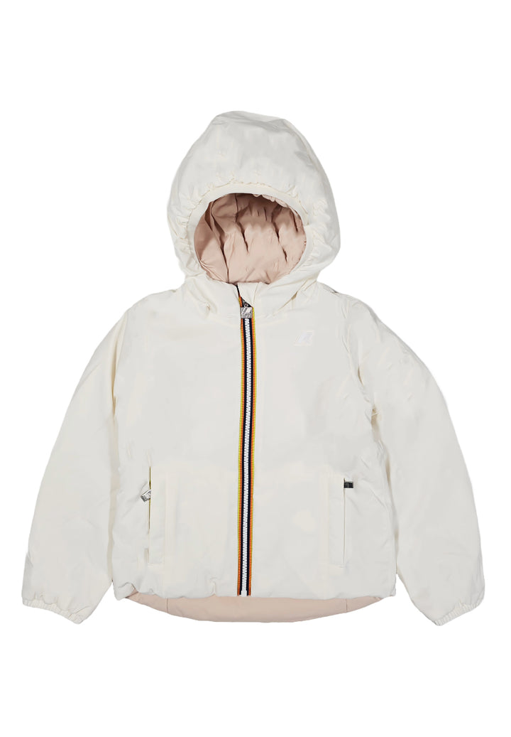 White-pink reversible jacket for boys