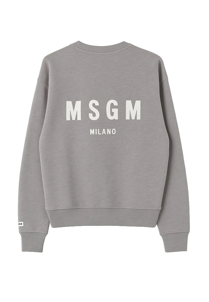 Felpa girocollo tortora unisex