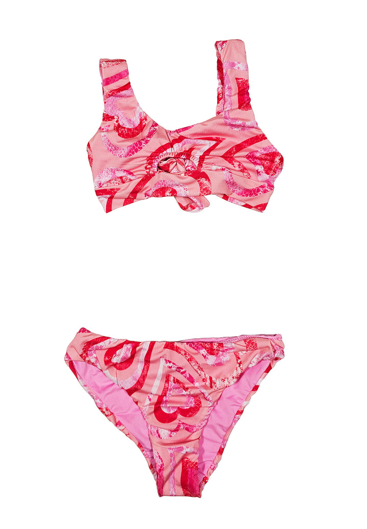 Costume bikini rosa per bambina