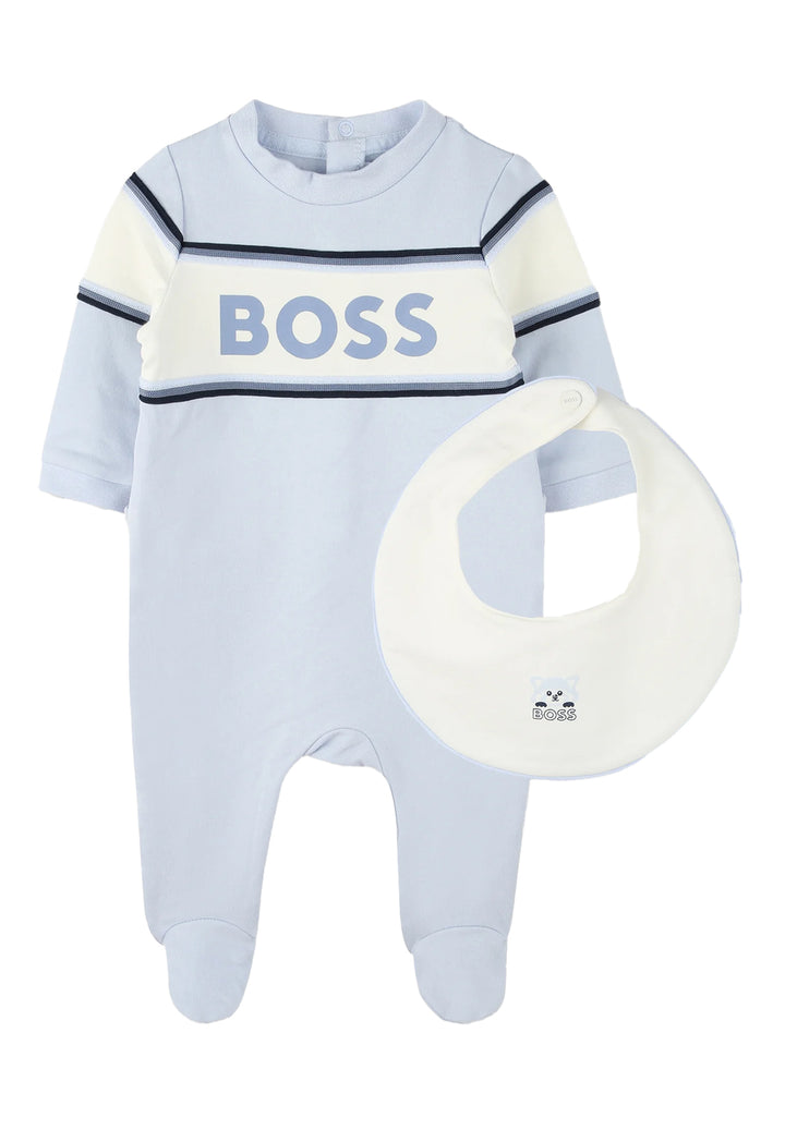 Set tutina + bavetta celeste per neonato