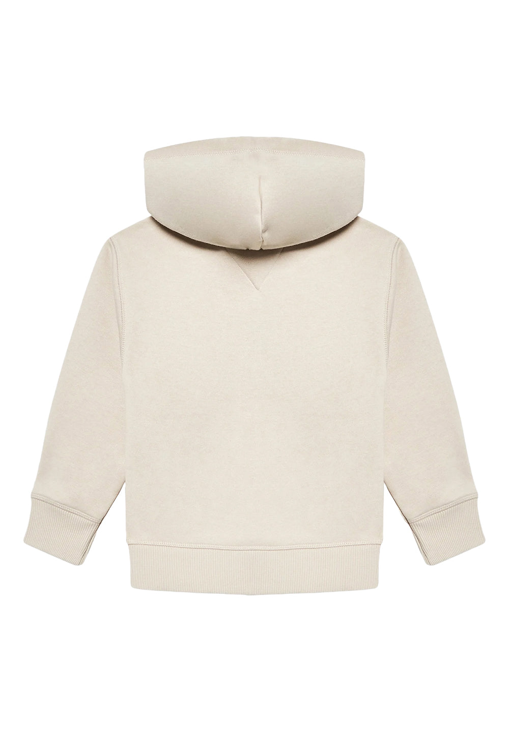 Beige hooded sweatshirt for boys