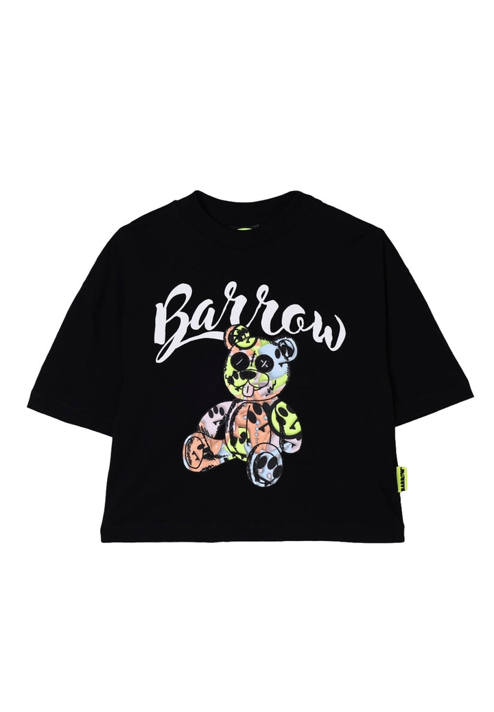 T-shirt nera per bambina