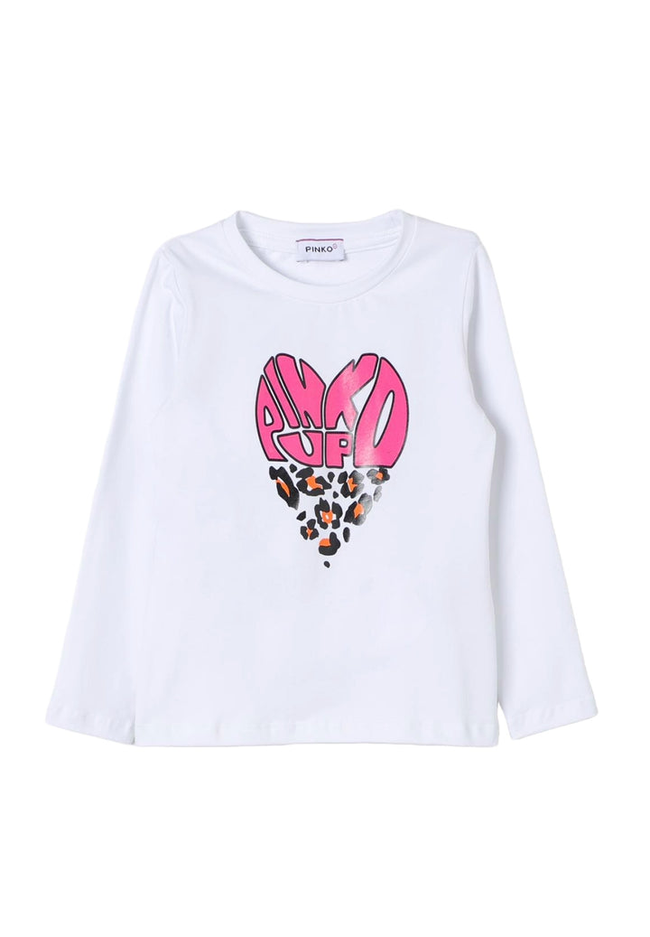 T-shirt bianca per neonata