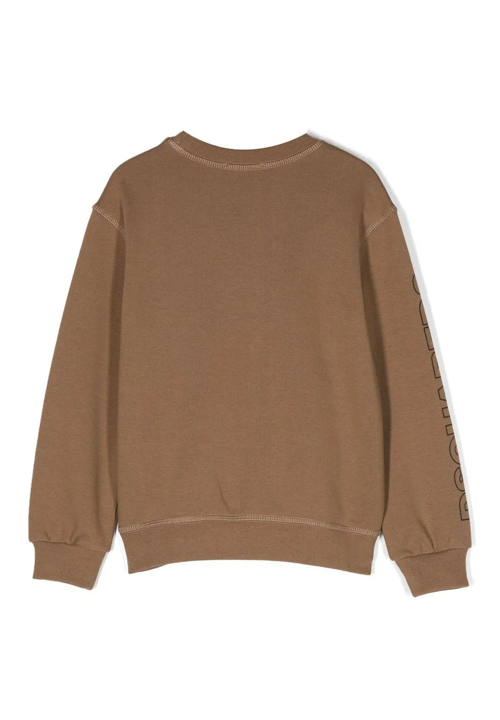 Brown crewneck sweatshirt for boys