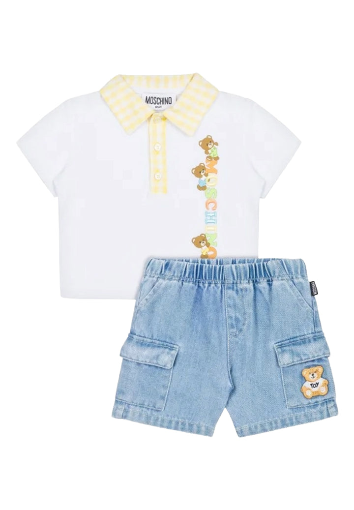 Weiß-blauer Anzug für Jungen