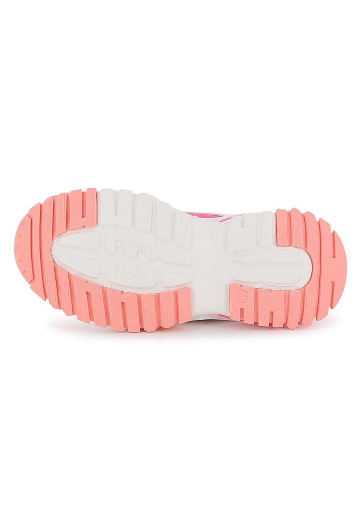Scarpe bianco-fuxia per bambina