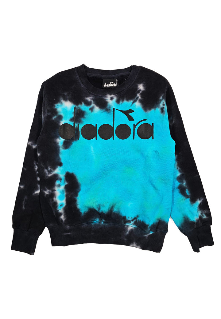 Black-blue crewneck sweatshirt for boys