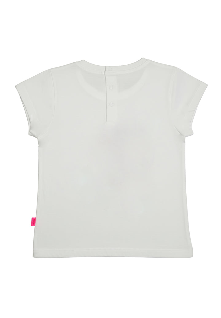 T-shirt bianca per neonata