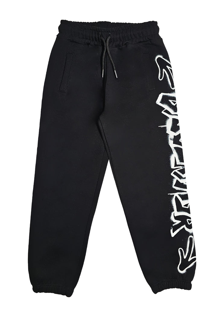 Pantalone felpa nero per bambino