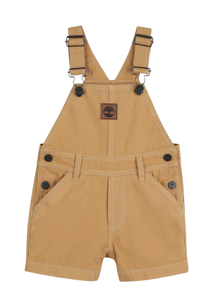 Salopette beige per neonato