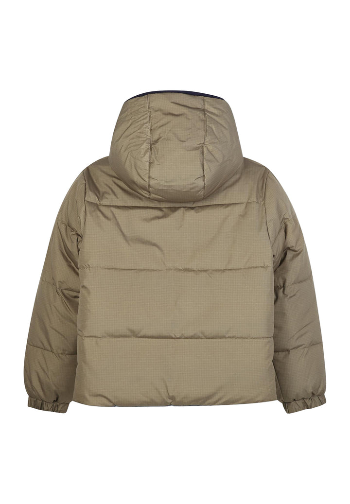Giubbotto reversibile marrone-grigio per bambino