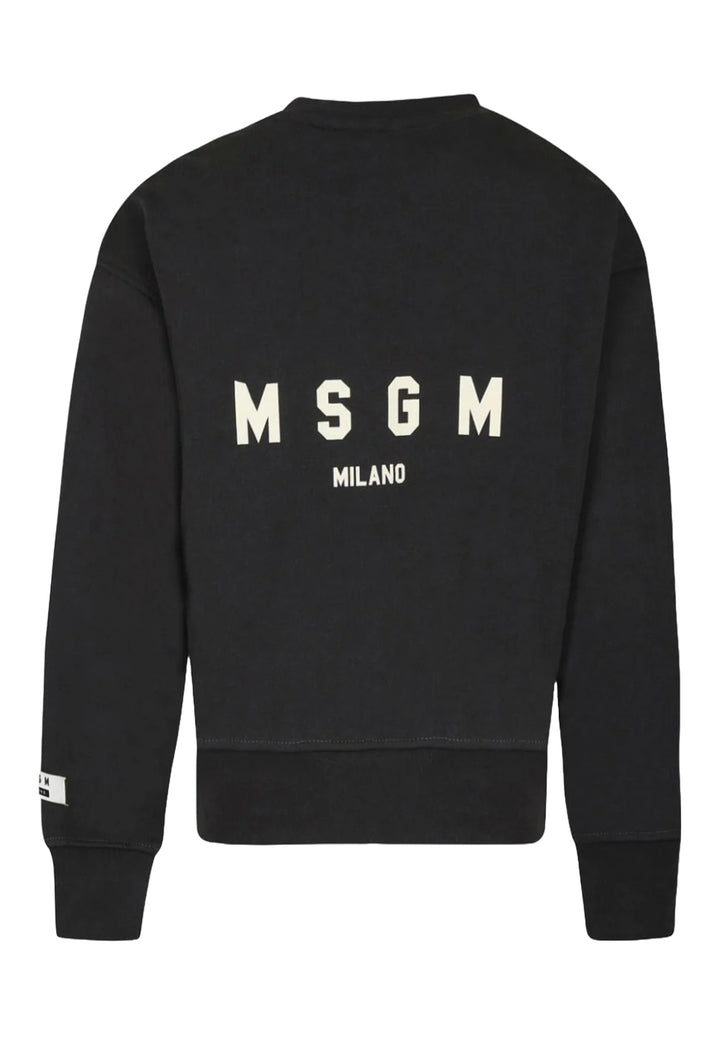 Felpa girocollo grigio piombo unisex