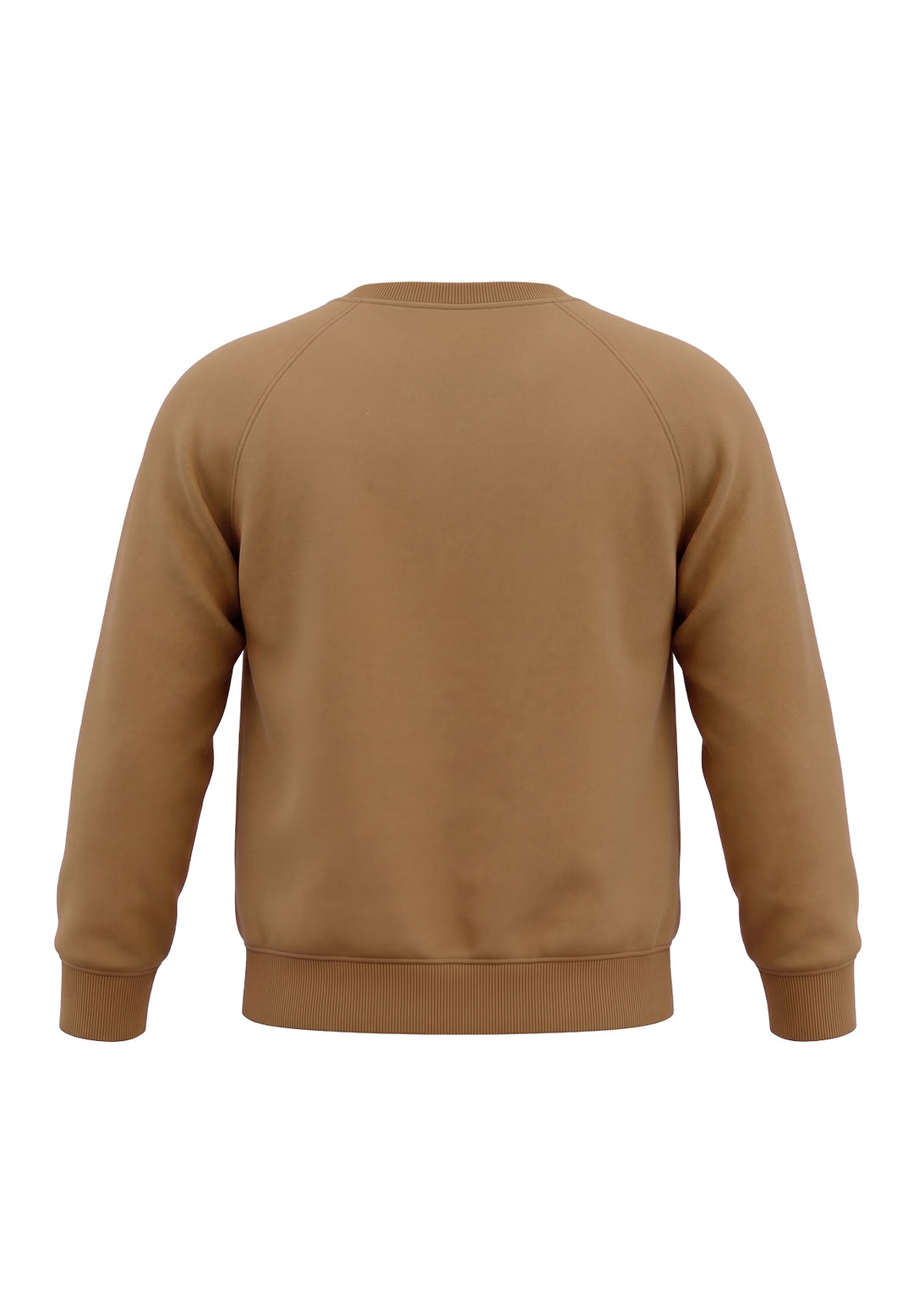 Felpa girocollo marrone unisex