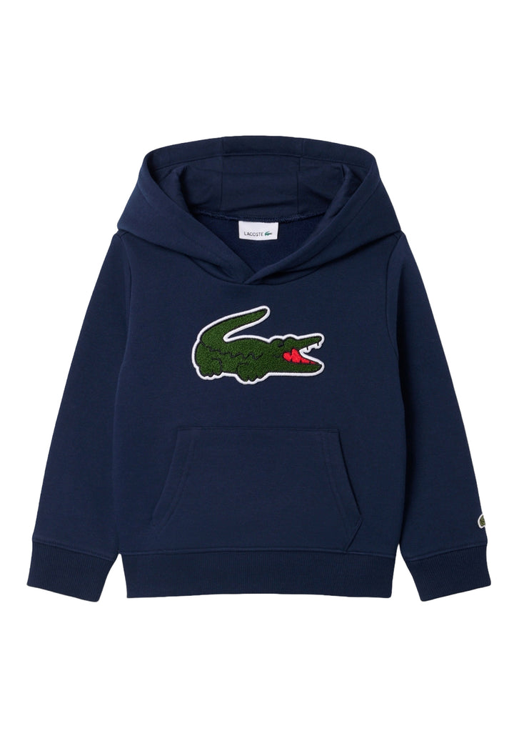 Felpa cappuccio blu per bambino