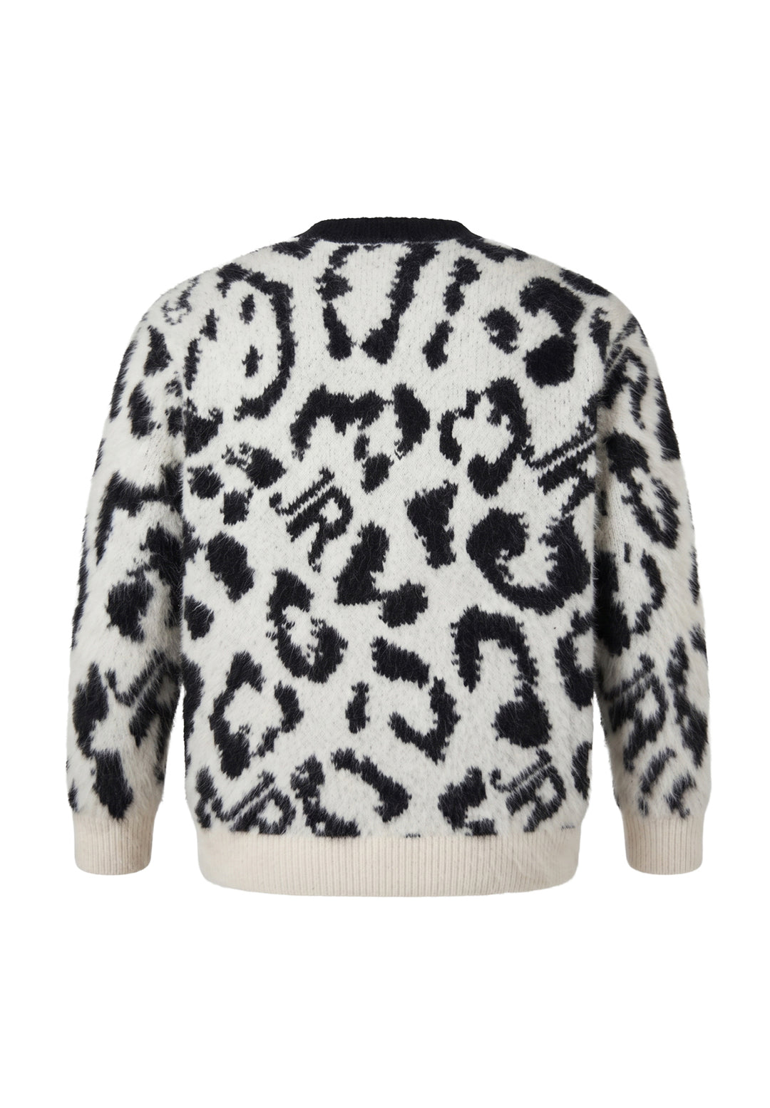 Cardigan bianco-nero per bambina