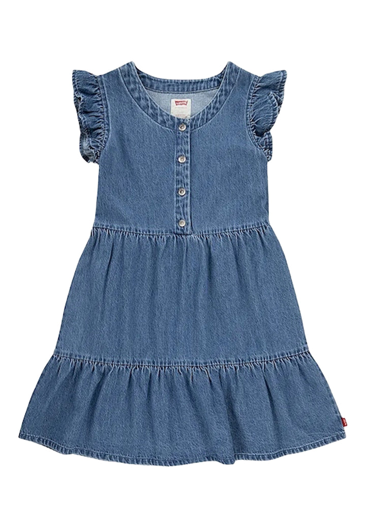 Vestito blu denim per bambina