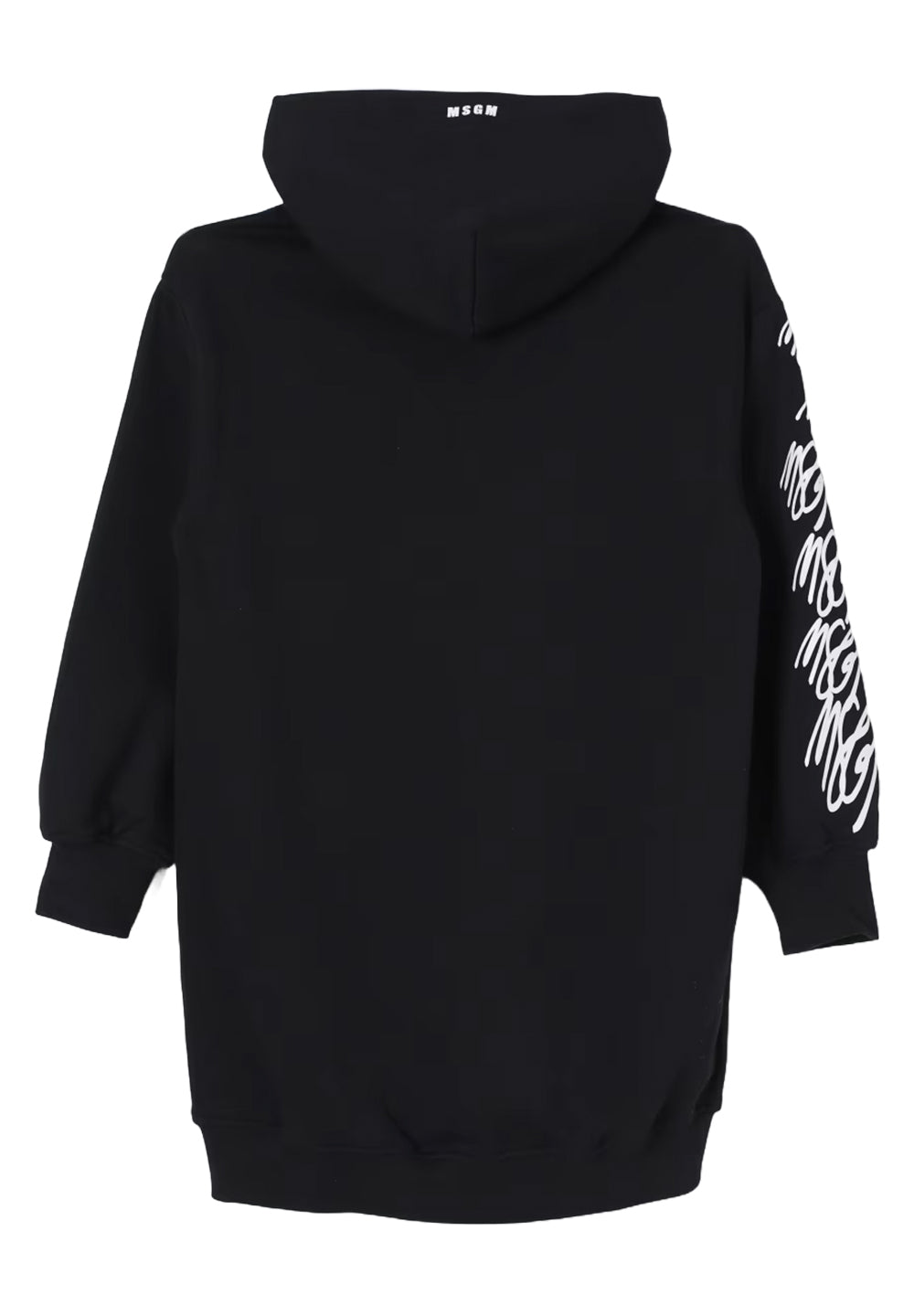 Vestito felpa nero per bambina