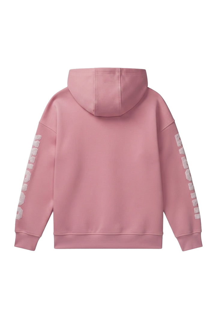 Felpa cappuccio rosa per bambina