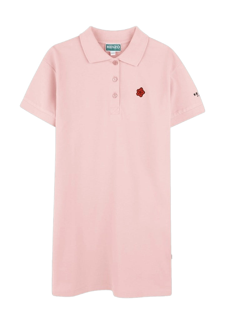 Vestito polo rosa per bambina