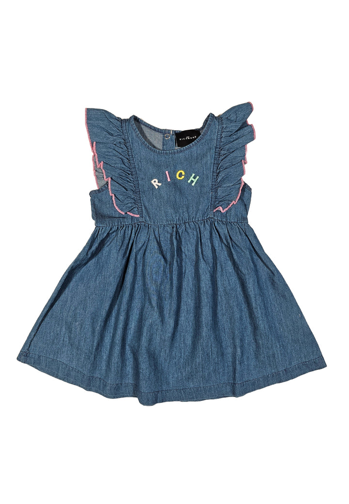 Vestito blu denim per bambina