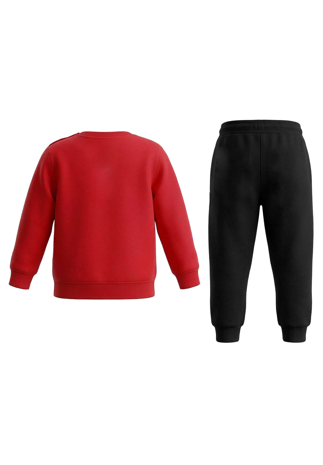 Completo rosso-nero per neonato