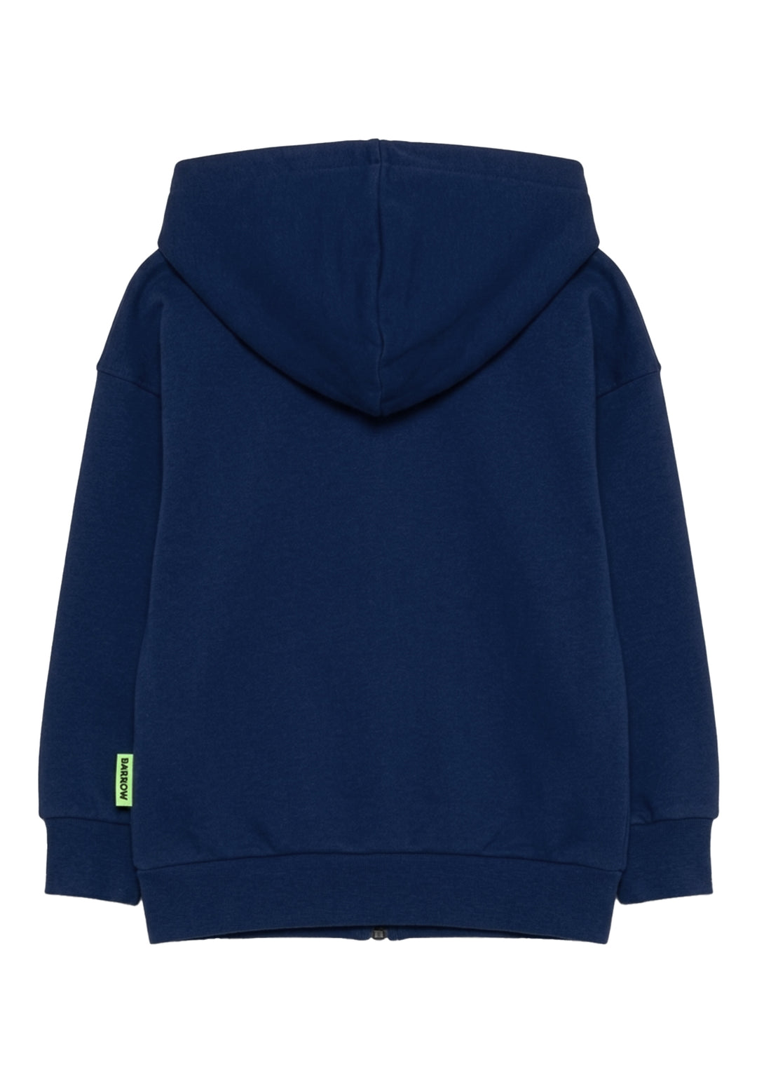 Felpa zip con cappuccio blu unisex
