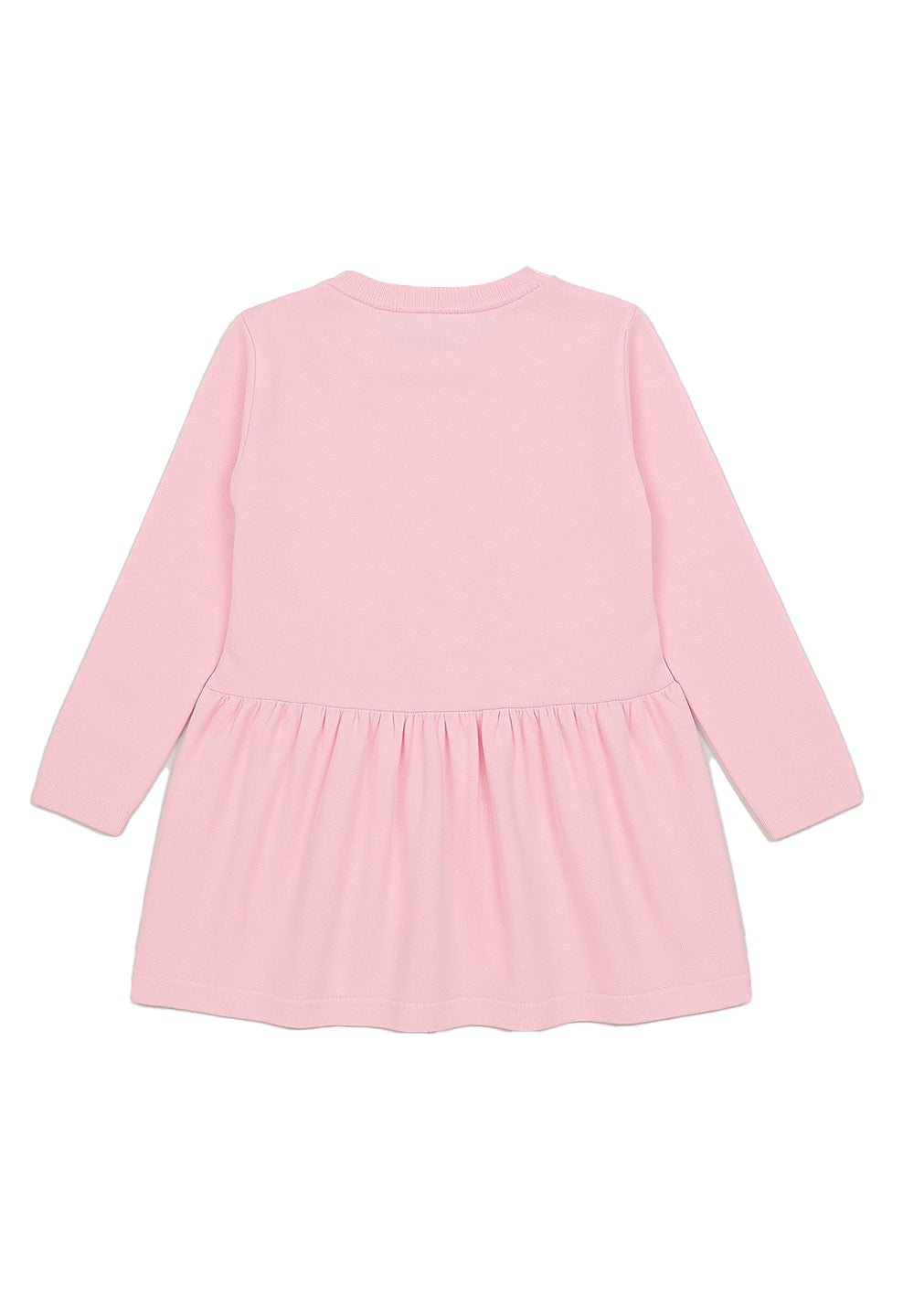 Vestito in maglia rosa per neonata