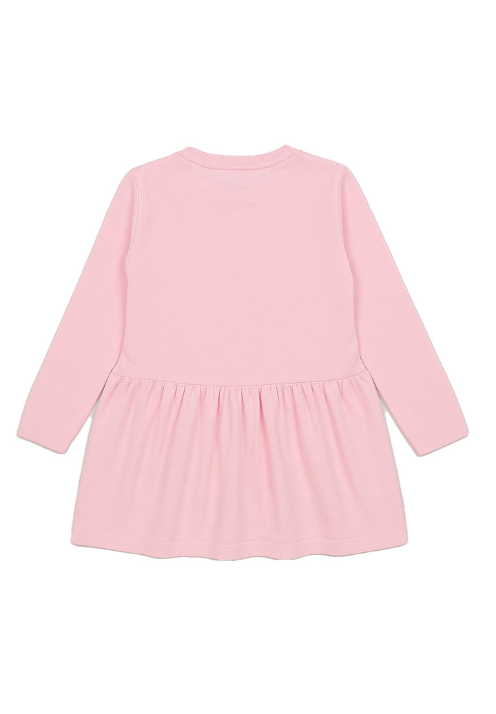 Vestito in maglia rosa per neonata