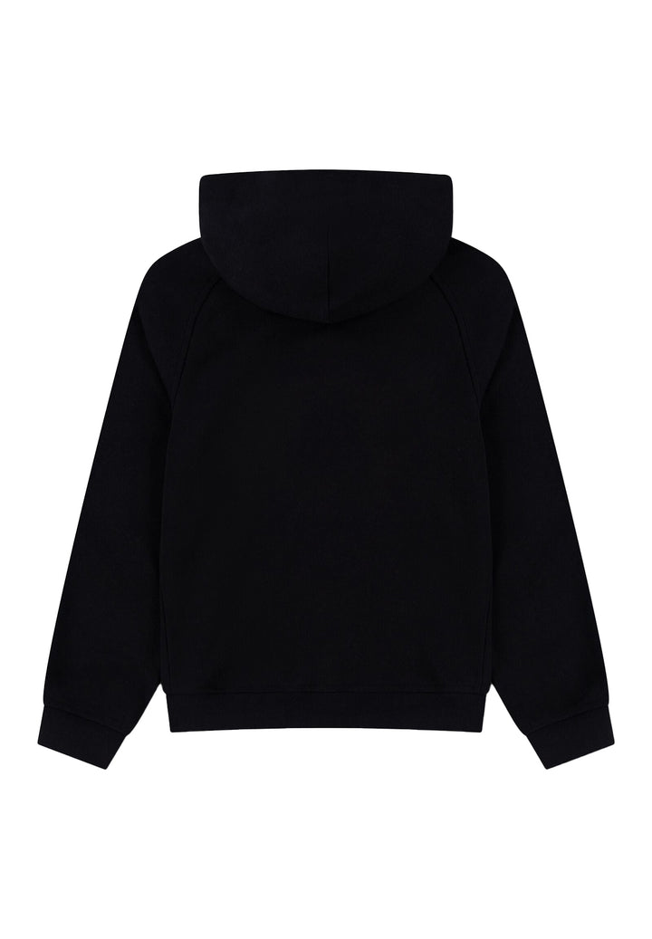 Felpa cappuccio nero per bambino
