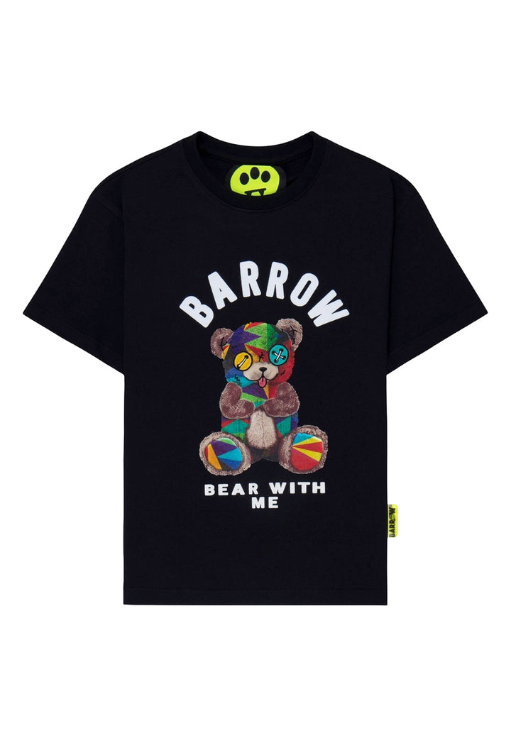 T-shirt nera per bambino