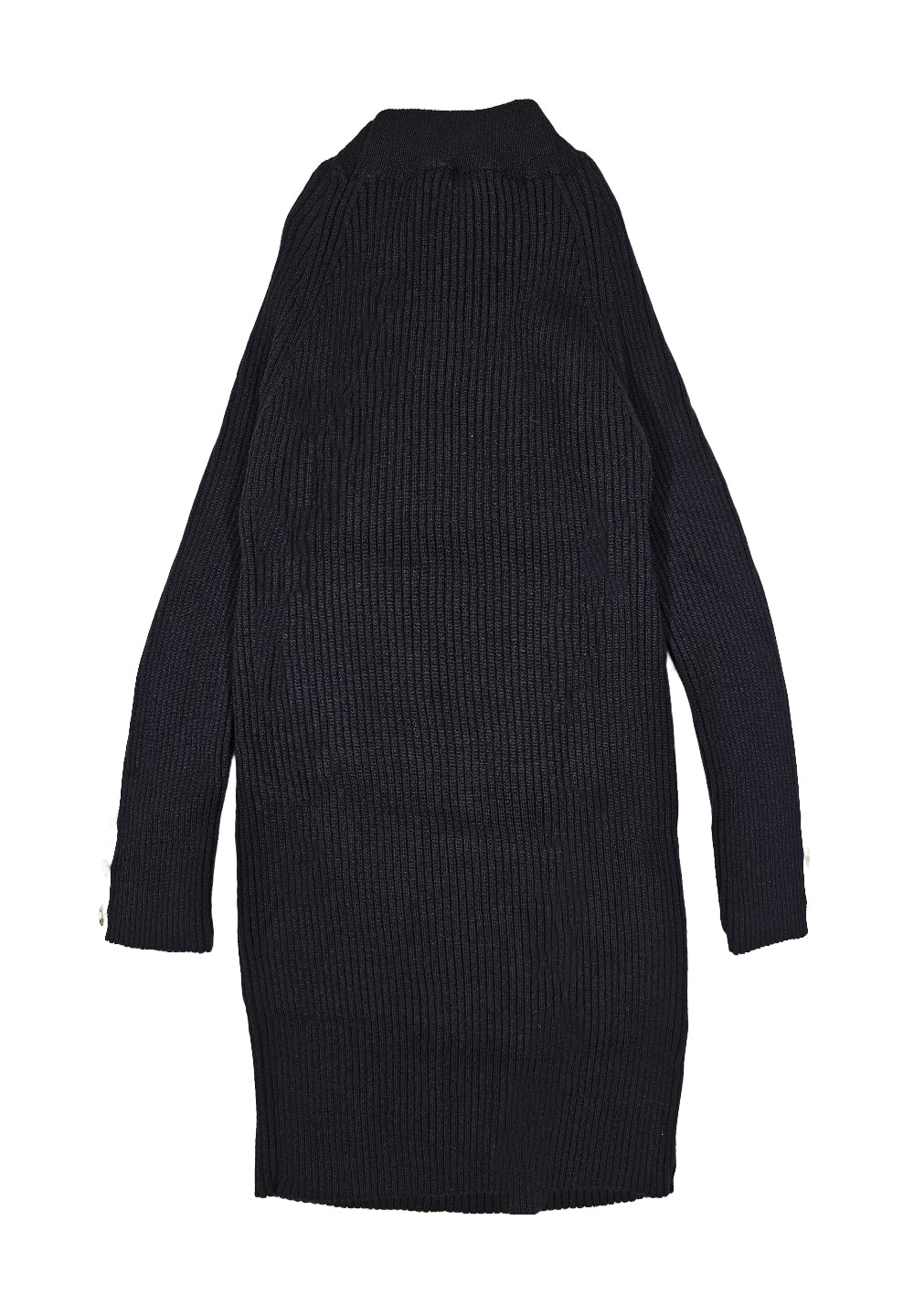 Vestito maglia nero per bambina