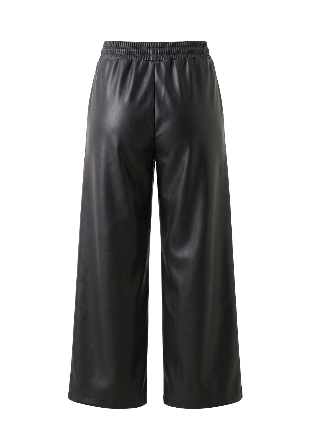 Pantalone ecopelle nero per bambina