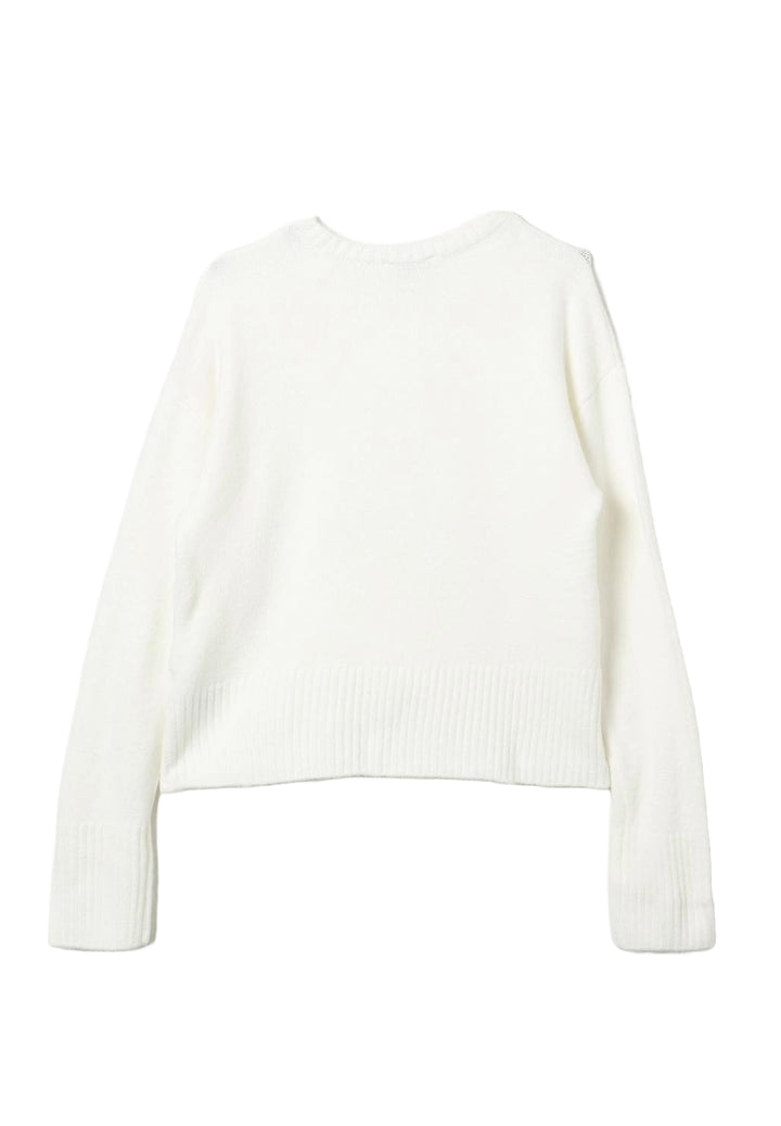 Maglione bianco per bambina