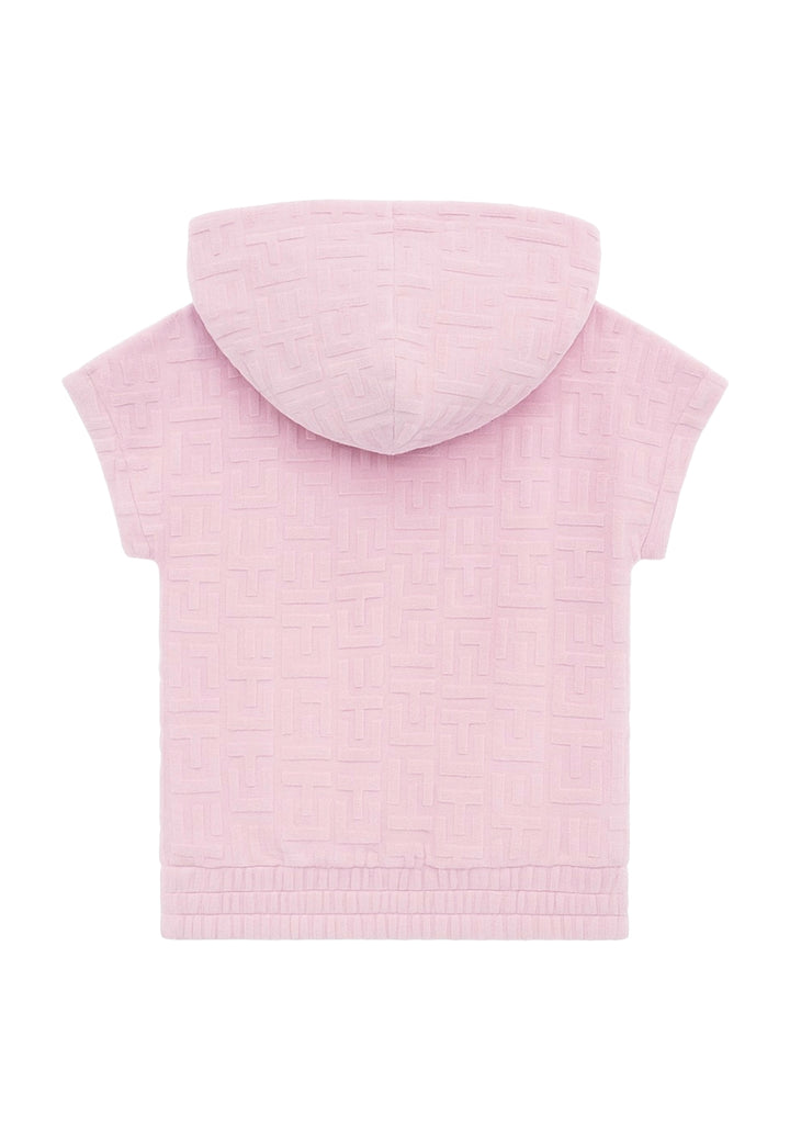 Pink hooded sweatshirt for girls