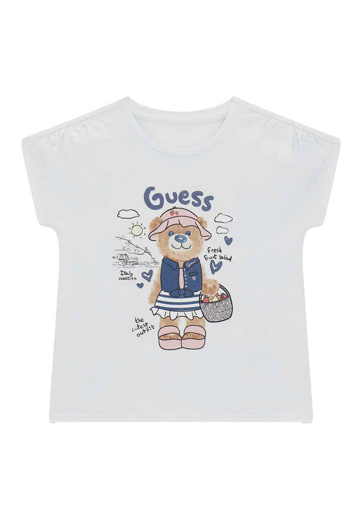 T-shirt bianca per bambina