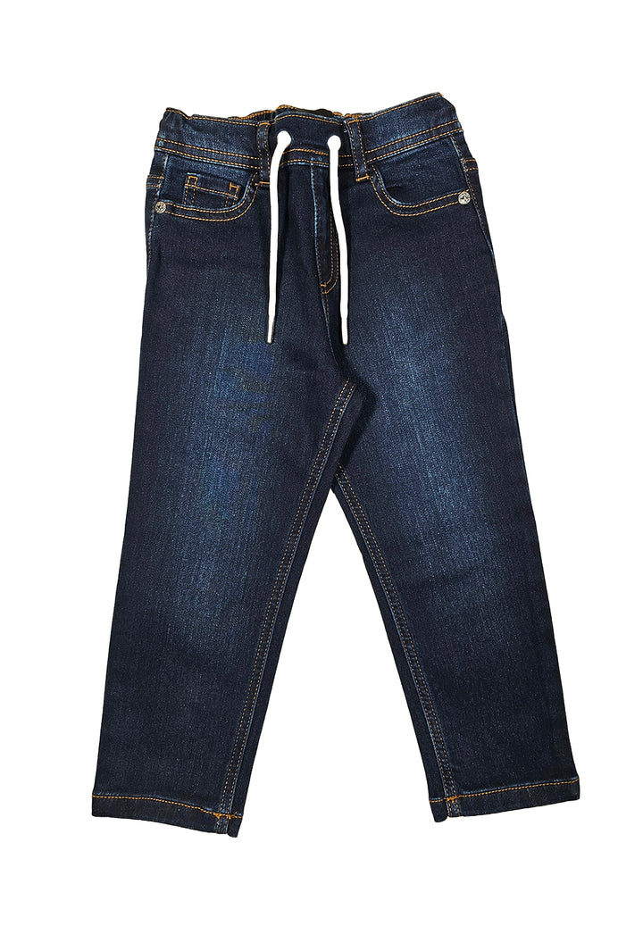 Jeans blu denim per neonato