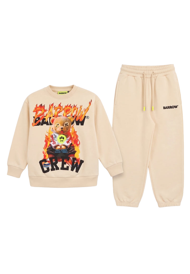 Completo felpa crema unisex