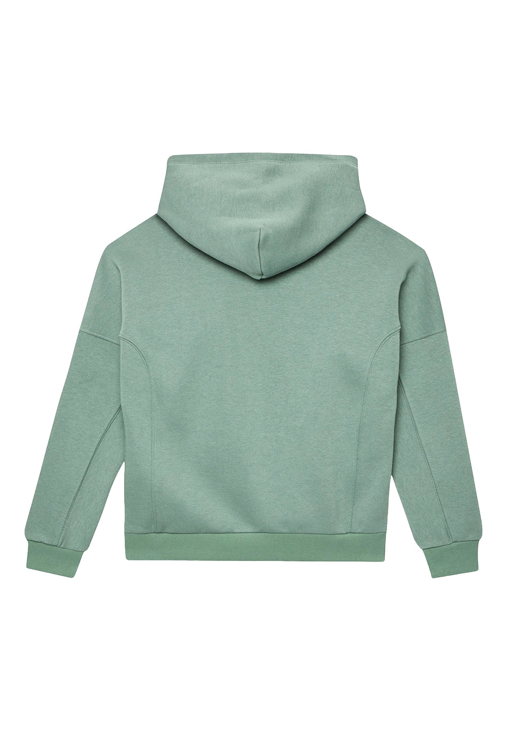 Felpa cappuccio verde per bambino