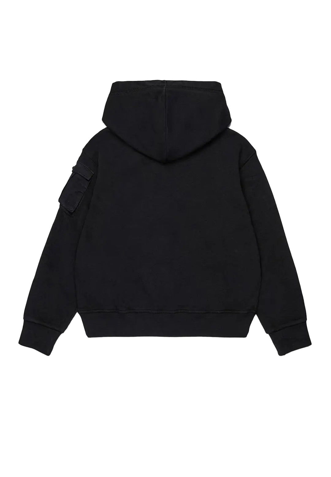 Felpa cappuccio nera per bambino