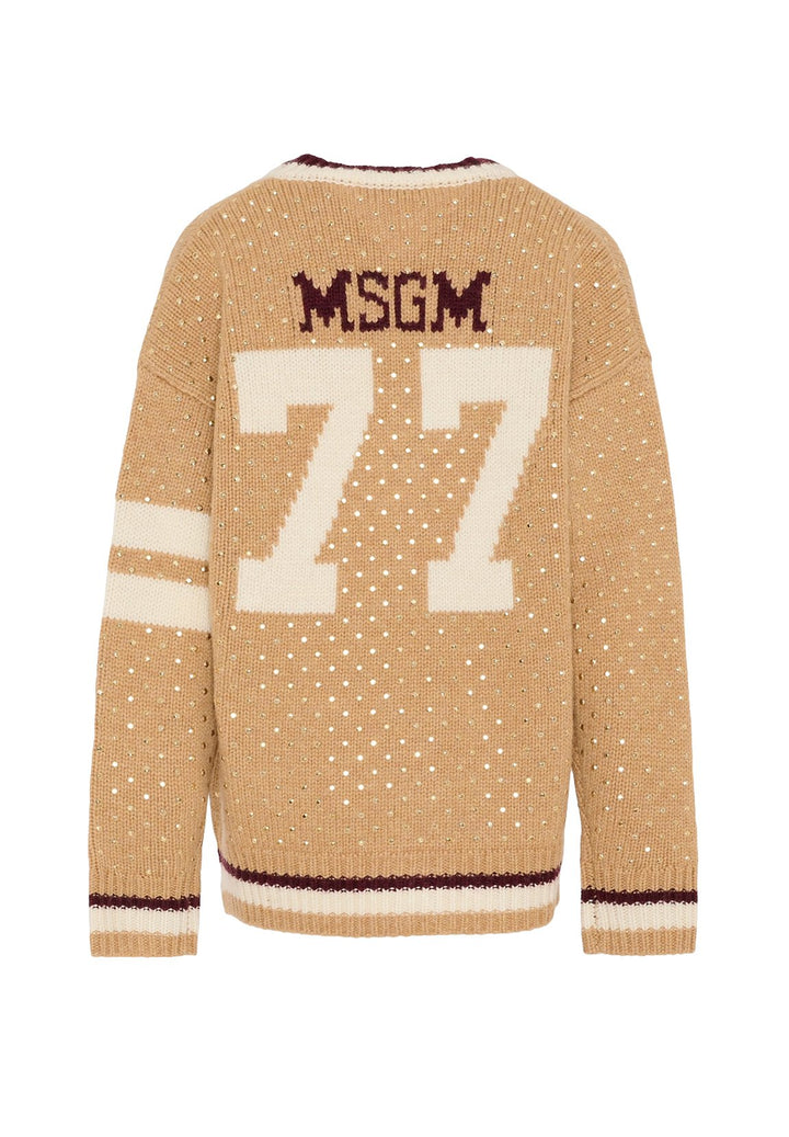 Cardigan beige per bambina