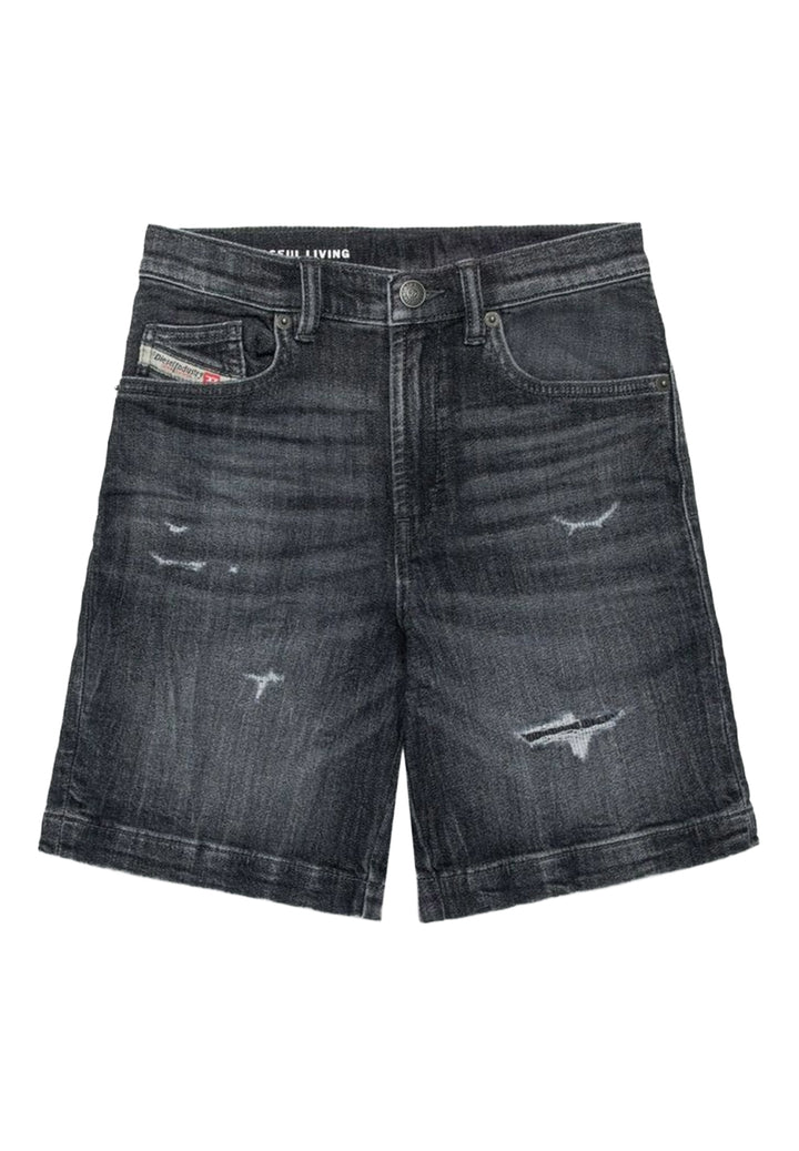 Bermuda en jean noir pour garçon