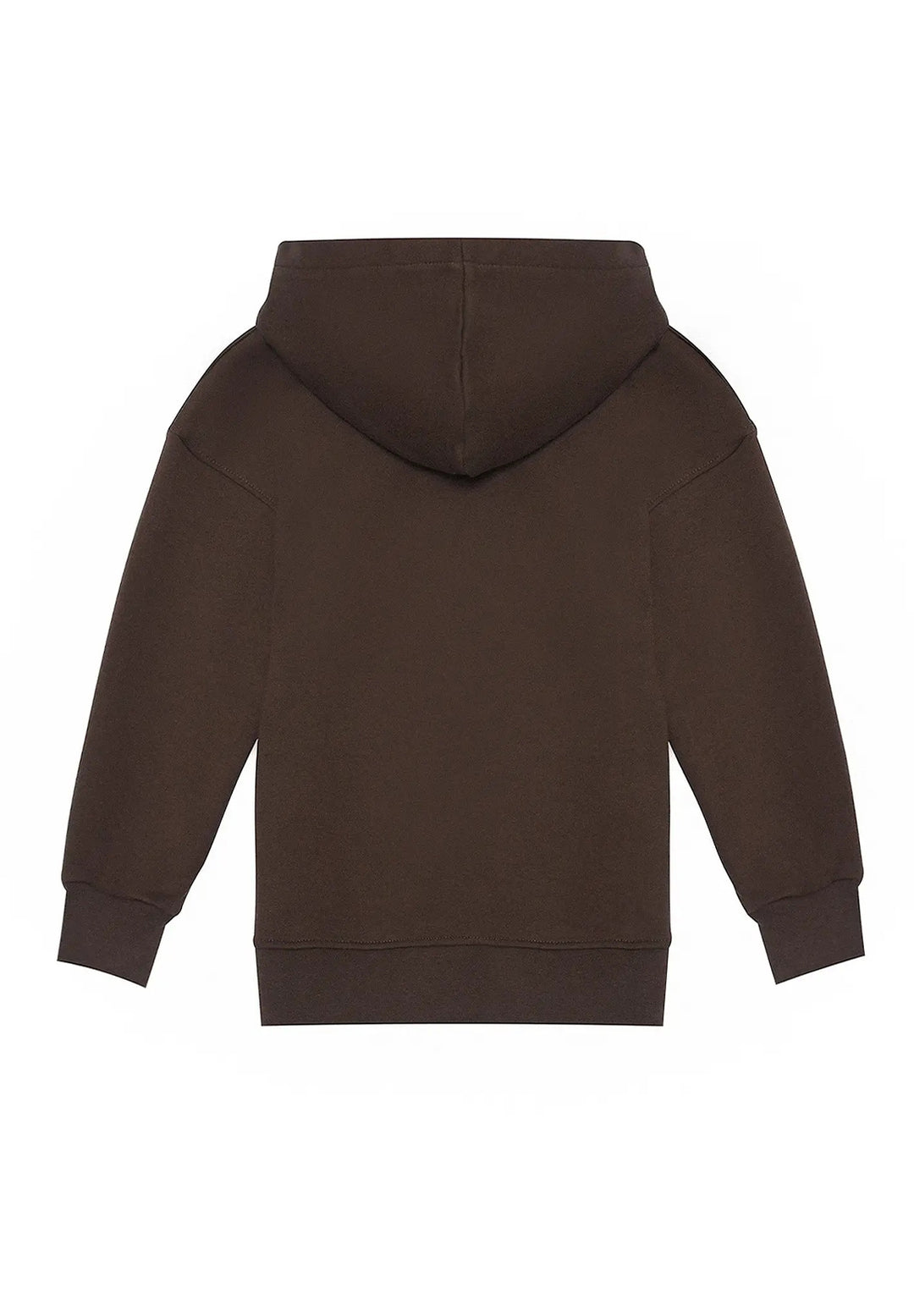 Felpa cappuccio marrone per bambino