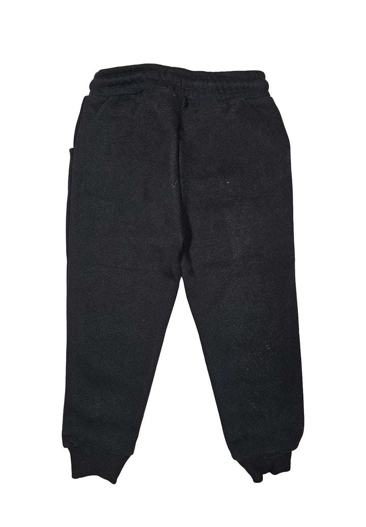 Black fleece trousers for boy