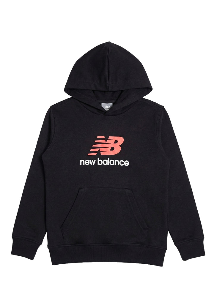 Felpa cappuccio nera per bambino