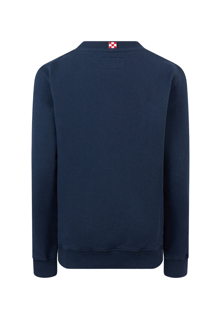 Felpa girocollo blu navy per bambino